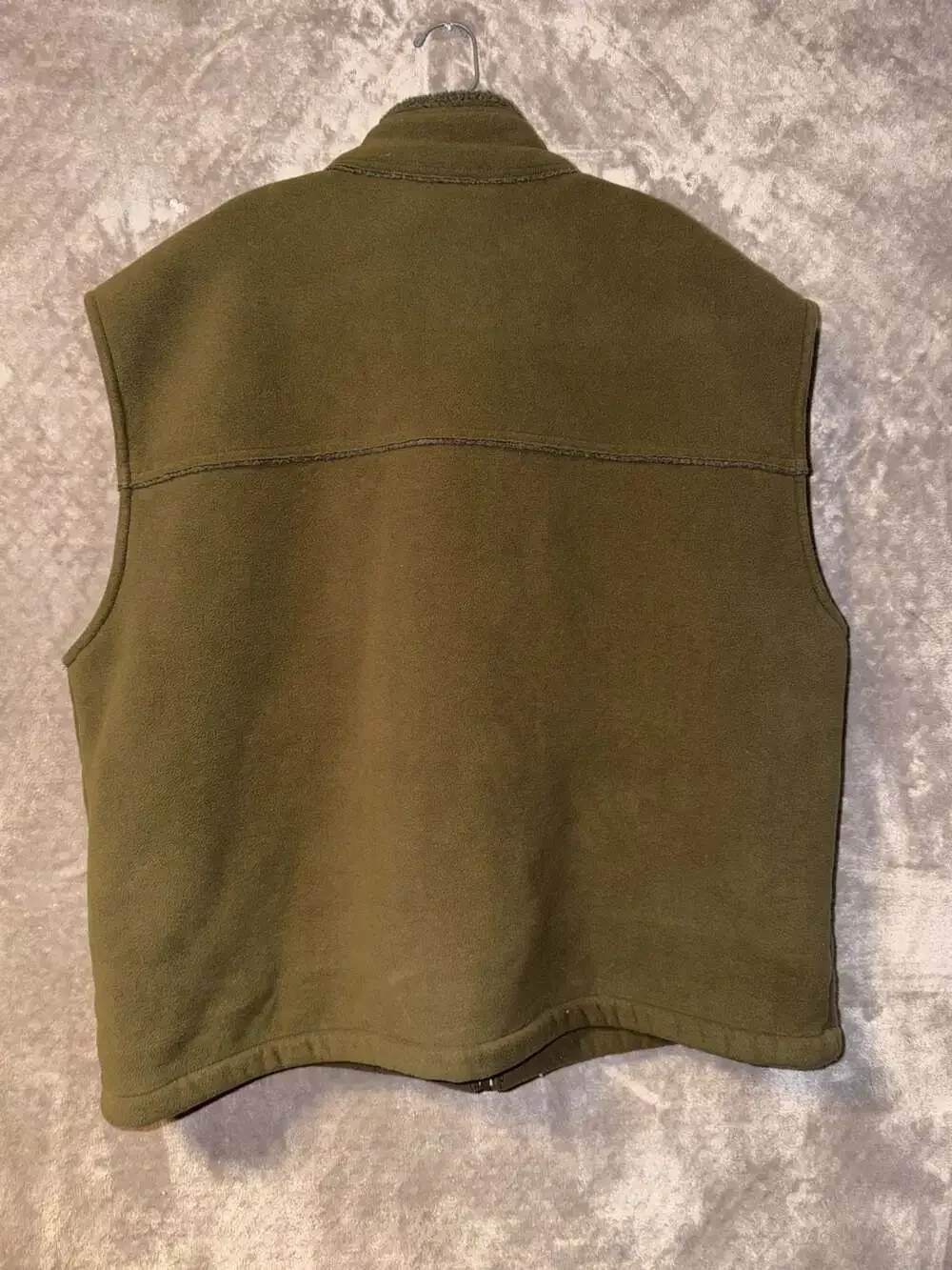 Columbia Green Fleece Full Zip Vest Jacket